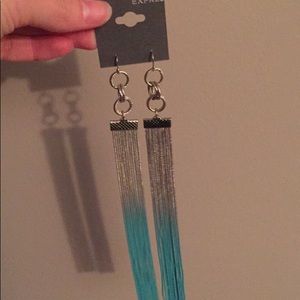 Super cute ombré long earrings